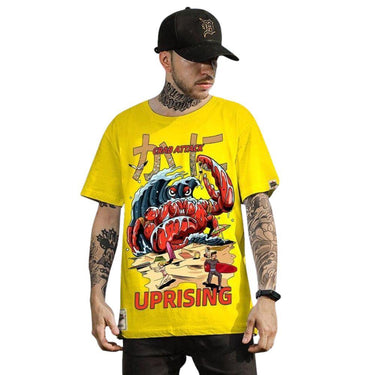 Crab Attack Short Sleeve T-Shirt for Men - Japanese Sci-Fi Horror Movie Inspired Monster Humorous Funny Gift from NSE Imports #1.